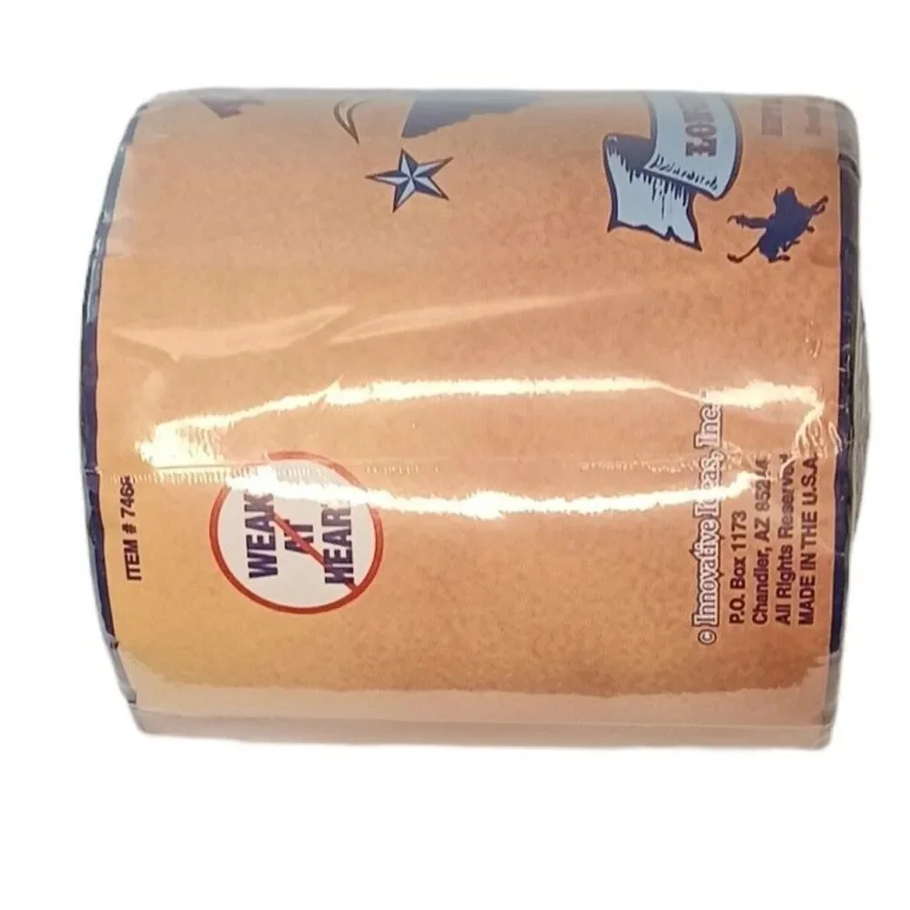 Texas Longhorn Wipes Toilet Paper Gag Gift Vintage New in Package Made in USA
